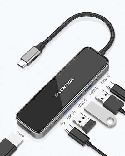 LENTION USB C Центар СО 100w Испорака На Енергија, 4K HDMI, USB 3.0 &засилувач; Тип Ц Податоци Компатибилен со 2021- MacBook
