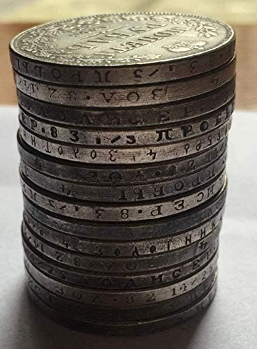 1857 Русија 1 рубл монети копија за украси за канцеларија во домашна соба