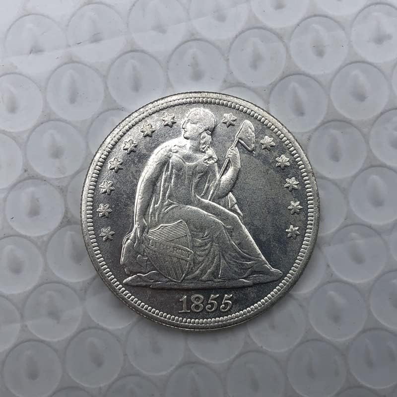1855 Американски монети месинг сребрени монети антички занаети странски комеморативни монети