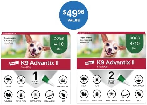 K9 Advantix II Мало Куче Ветеринар-Препорачува Болвата, Крлеж &засилувач; Комарец Третман &засилувач | Превенција / Кучиња 4-10