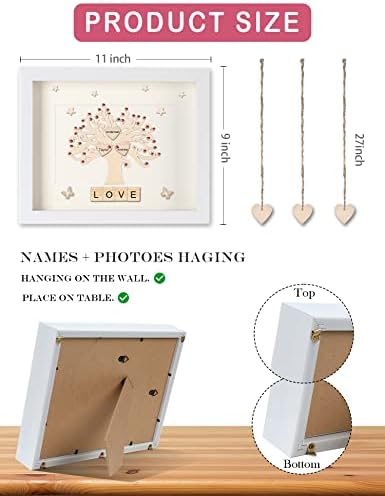 Подароци за ognomifx за мајки/баба/lубовник/бремена семејна степена wallид декор wallид што виси рамка за слики за слики, со