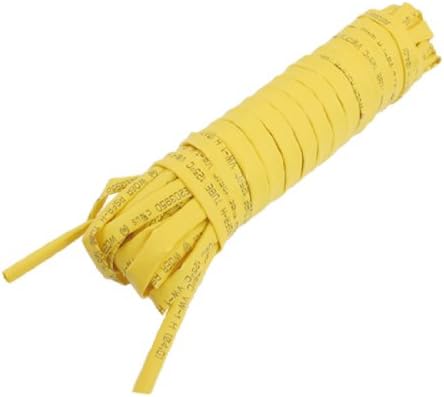 IIVVERR Сооднос 2: 1 4mm Dia Жолта Полиолефинска Цевка ЗА Собирање На Топлина 8M 26.2 Ft (Пропорцион 2: 1 4mm De diametro Poléster