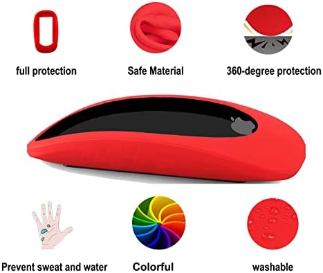 Силиконски Случај Покритие Заштитни За Јаболко Магија Глувчето 2 &засилувач; Јаболко Магија Глувчето 1, Шарени Мека Заштитна