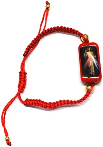 Ооки 12 парчиња црвено Исусово светло дрво жица јаже нараквица за нараквица прилагодлива пулсера партија фаворизира јазол за