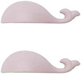 Faotup 2pcs 3.22inch цинк легура розова кит во форма на кит влечење, влечење на фиоки за цртани филмови, влечење на кабинети