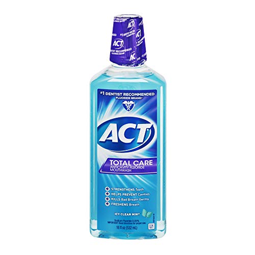 ACT TC CLN MNT MTHWASH Големина 18Z Акт вкупна нега ледена чиста нане миење на устата