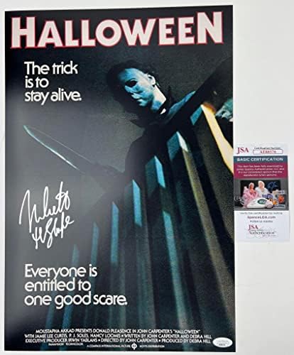 Замокот Ник потпиша 12х18 Постер Ноќта на вештерките 1978 Обликот Мајкл Мајерс Автентикација JSA автентикација