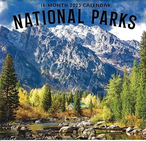 2023 Национални паркови со целосна големина календар за планирање, закажување и организирање