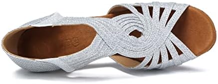 Салони за танцување чевли жени латински салса вежбаат танчерски чевли 2,5 '' потпетици yt02