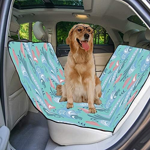 Еневоткс Капак За Седишта ЗА Кучиња Прилагодено Идиличен Дизајн Креативно Ретро Печатење Капаци За Автомобилски Седишта За Кучиња