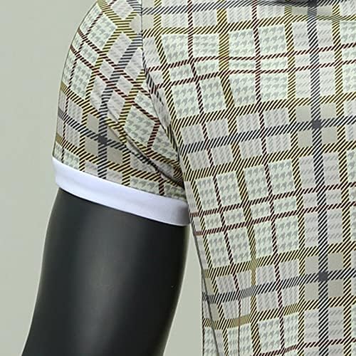 Mens Casual Slim Fit Polo Mirts Basic дизајниран на разни стилови Спортски голф лапел, деловни врвови за работа, носат маица