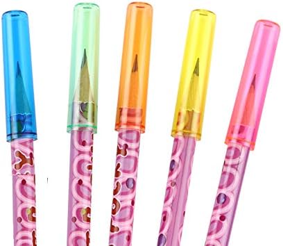 Сетарија Виридис Боја Пластични Капачиња За Моливи-5 парчиња Заштитник На Врвот На Молив Студентски Канцелариски Материјал Материјали