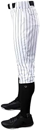 Младински поздрави панталони за бејзбол униформни панталони - стил на отворено дно и плетенка - Pinstripe и Solid