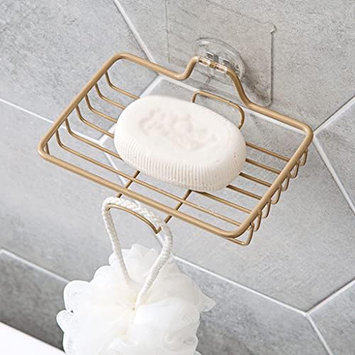 Лоргл сапун сапун сапун решетката со куки не'рѓосувачки челик сапун сунѓер сапун сапун сапун самостојно лепило монтиран сапун