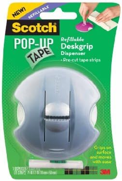 Scotch Pop-up Tape Replablable DeskGrip Dispenser, 0,75 x 2 инчи Големина: 1 Пакет модел: 98-G продавница за снабдување со канцеларии