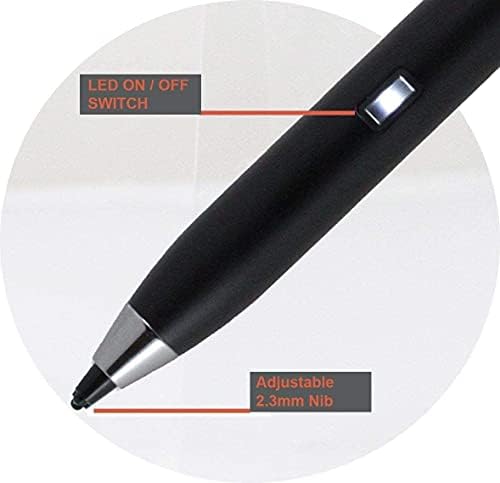 Broonel Black Fine Point Digital Active Stylus Pen - Компатибилен со Lenovo ThinkPad X13 Јога Gen 2 13.3 “