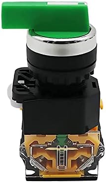 CNHKAU 22 mm селектор на копчето Ротари прекинувач за заклучување на моменталното 2NO 1NO1NC 2 3 Позиција DPST 10A 400V прекинувач
