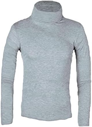 Мажи Основна маица со маица есен зимски мешавина тешка долга ракав пулвер врвен строго потенок атлетски топол џемпер