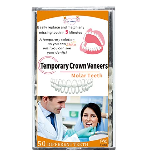 Заби за заби привремен комплет за заби за пополнување на исчезнатиот скршен заб и празнини што може да се обликуваат привремени
