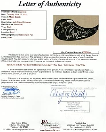 Соработниците на Битлси потпишаа автограм со целосна големина Фендер Акустична гитара w/Jamesејмс Спенс автентикација JSA COA