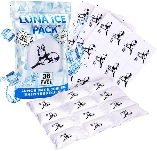 Луна Леден гел Ледени пакувања Пакет 156 Пакет - сув мраз за испорака замрзната храна, торби за ручек и повреди - еднократно