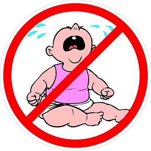 Без плач бебиња розова - печатена целосна боја - - тврда капа, шлем, прозорци, wallsидови, браници, лаптоп, шкафчиња, итн.