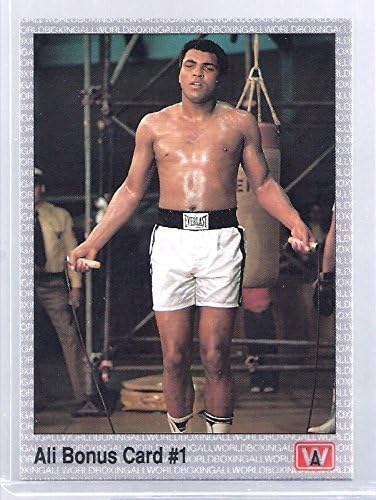 1991 година Мухамед Али Касиус Клеј боксерска картичка! Скокачка јаже фотографија! Најголем!