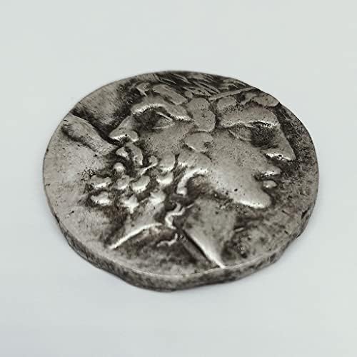Зевс и Хера двострана како антички грчки сребрени монети гроздобер монета гравура митологија хомер епска колекција на антички