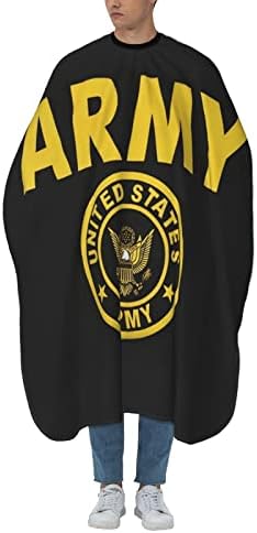 Американска армија злато сртот знаме Салон за сечење коса Кејп крпа Барбер фризерска фризура за фризура за стилизирање на ткаенина