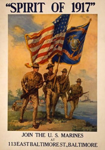 W56 Гроздобер Втората светска војна Придружи се на американските маринци 1917 година Заложба на светска војна 1 Американски