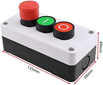 Nunomo NC итен стоп Без црвено зелено копче за прекинувач на копчето 600V 10A