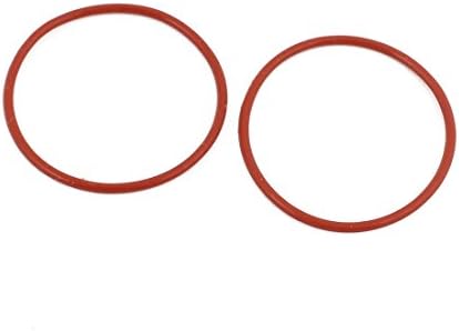 AEXIT 15 парчиња црвени заптивки и о-прстени 32мм x 1,5мм отпорност на топлина што не е отпорна на маслото NBR нитрилна гума