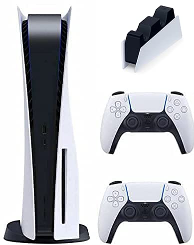PlayStation 5 Discion верзија PS5 Конзола - Дополнителен контролер со станица за полнење DualSense, игри со 4K -ТВ, .120Hz.