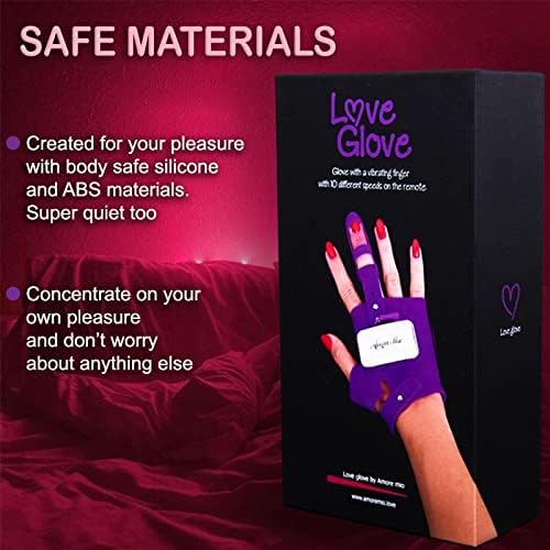 Amore Mio Love Glove - задоволство ракавици за незаборавно интимно сензуално задоволство - изработени од најмекиот силикон - со различни модели на вибрации - USB -полнење виол?