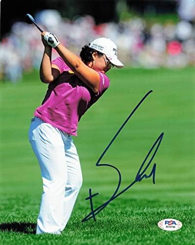 Jiyai Shin потпиша 8x10 Photo PSA/DNA Autographed Golf - Автограмирани фотографии за голф