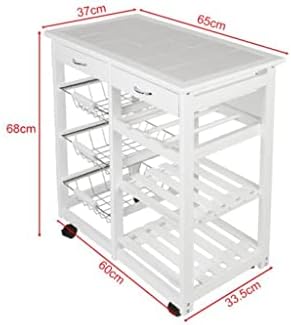 SXYMKJ 4 нивоа за складирање количка количка кујна организатор бања подвижни тркала за складирање на полици за домаќинство мебел за држач за држач