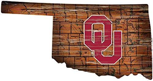 Креации на обожаватели NCAA Оклахома Порано Унисекс Универзитет Во Оклахома Мини Патоказ Државен Знак, Тимска Боја, 12 инчи