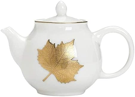 Минималистички дизајн технологија за злато сликарство, бел порцелан златен јавор од чајници чајници