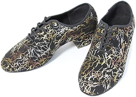 Tinrymx момчиња/мажи чипка за танцување чевли Детска сала за танцување чевли ниска потпетица за латино танго салса танцувачки