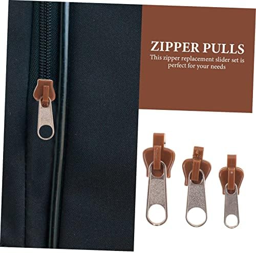 Favomoto Zipper лизгач на ранец додатоци за мажи подигање пара хомбри 36 парчиња патент шарм ранец патент влече пластичен патент